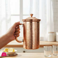 Pure Copper Jug Hammered Design Premium Quality - 2 Ltr capacity