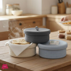 Roti Storage Woven Basket with Lid