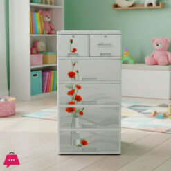Sonati Floral Flower Wardrobe Drawer (4+2)