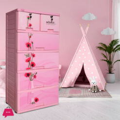 Sonati Floral Flower Wardrobe Drawer (4+2)