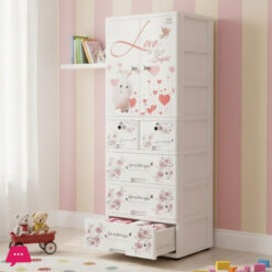 Sonati Love At First Sight Drawer – Toy Almari Hanging Portion Cupboard Decorative Style – Almari Cabinet Portable With Drawer