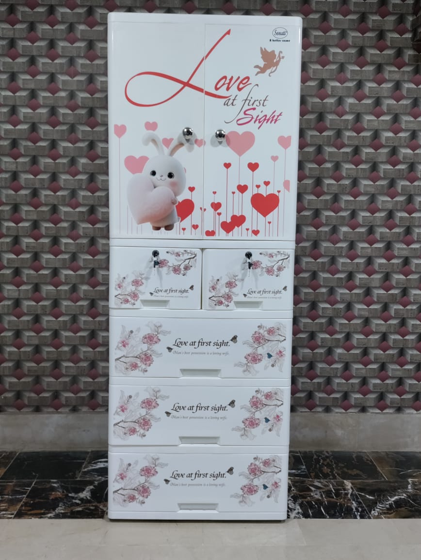 Sonati Love At First Sight Drawer – Toy Almari Hanging Portion Cupboard Decorative Style – Almari Cabinet Portable With Drawer