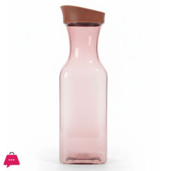 Square Carafes Plastic Juice Carafe With Lids 1 Ltr Water Bottle, Milk Container Clear Beverage Containers For Fridge