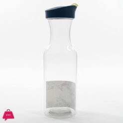 Square Carafes Plastic Juice Carafe With Lids 1 Ltr Water Bottle, Milk Container Clear Beverage Containers For Fridge