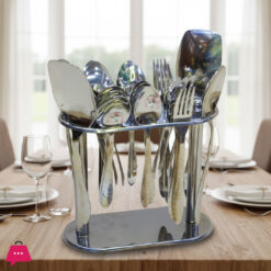 Stainless Steel Cutlery Set With Stand 23-Piece