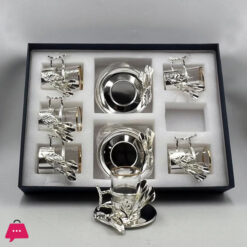 Turkish Nostalgic Tea Cups And Saucers Set For 6 Person Luxury Turkish Tea Set