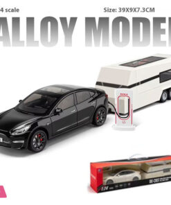 1:24 Scale Tesla Model 3 Trailer Rv Model Children'S Toy Car With Sound And Light 37 1:24 Scale Tesla Model 3 Trailer Rv Model Children'S Toy Car With Sound And Light - Image 2