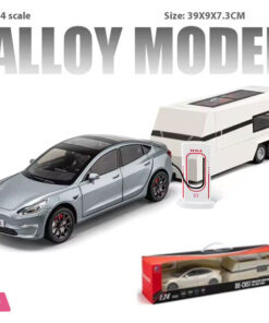 1:24 Scale Tesla Model 3 Trailer Rv Model Children'S Toy Car With Sound And Light 38 1:24 Scale Tesla Model 3 Trailer Rv Model Children'S Toy Car With Sound And Light - Image 3