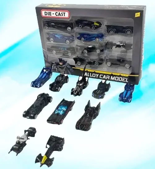 1:64 Diecast Mini Batman Inertial Cars Set - 10Pcs 4 1:64 Diecast Mini Batman Inertial Cars Set - 10Pcs