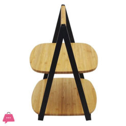2-Tier Bamboo Serving Stand Modern Wood Display Cake Dessert Stand 7 2-Tier Bamboo Serving Stand Modern Wood Display Cake Dessert Stand