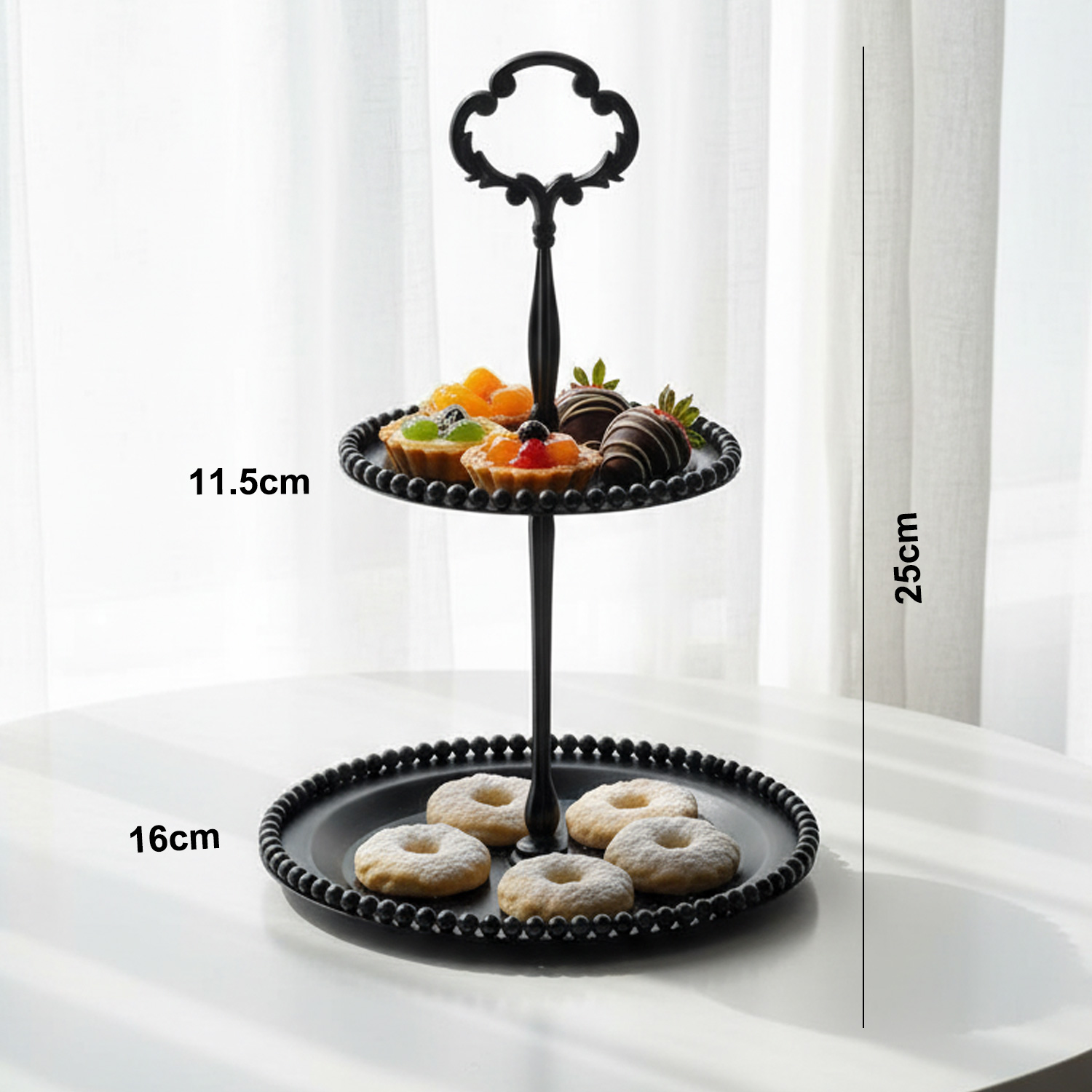 2 Tier Dessert Sweet Serving Stand
