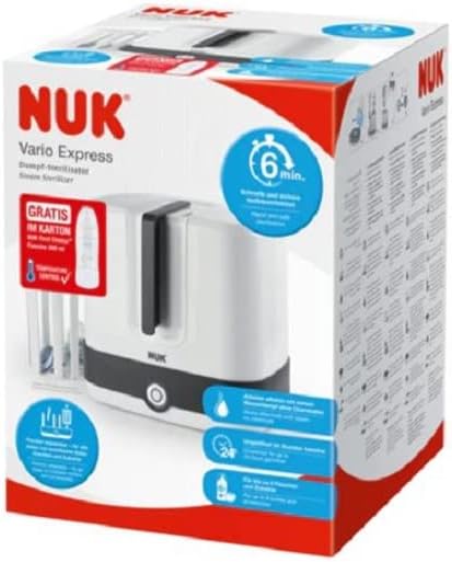 Nuk Vario Express Steam Steriliser With Free Nuk First Choice Plus Baby Bottle 5 Nuk Vario Express Steam Steriliser With Free Nuk First Choice Plus Baby Bottle
