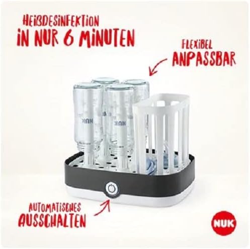 Nuk Vario Express Steam Steriliser With Free Nuk First Choice Plus Baby Bottle 4 Nuk Vario Express Steam Steriliser With Free Nuk First Choice Plus Baby Bottle