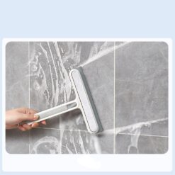 Shower Squeegee Silicone Shower Wiper Window Squeegee Bathroom Wiper Extra Light Shower Squeegee Squeegee For Shower Bathroom Tiles Mirror Window Squeegee White