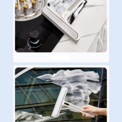 Shower Squeegee Silicone Shower Wiper Window Squeegee Bathroom Wiper Extra Light Shower Squeegee Squeegee For Shower Bathroom Tiles Mirror Window Squeegee White