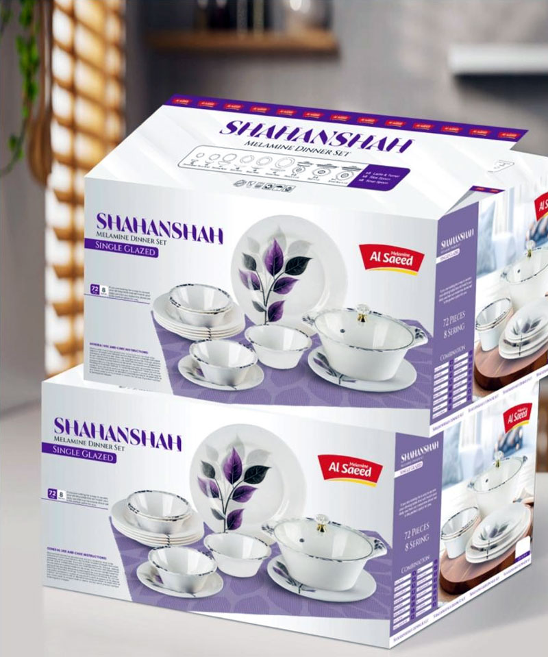 72-Piece Melamine Dinner Set For 8 Persons 25 72-Piece Melamine Dinner Set For 8 Persons