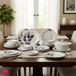 72-Piece Melamine Dinner Set for 8 Persons