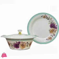 72-Piece Melamine Dinner Set For 8 Persons