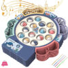 Electric Music Spinning Magnet Fishing Early Education Toy 4-Player