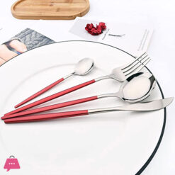 18/10 Stainless Steel Matte Flatware Cutlery Set Of 4 Pieces 16 18/10 Stainless Steel Matte Flatware Cutlery Set Of 4 Pieces