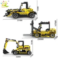 Bulldozer Dump Truck Building Blocks Set For Children Engineering Toys City Construction Bricks, Car Kids Gift 12 Huiqibao Toysbulldozer Dump Truck Building Blocks Set For Children Engineering Toys City Construction Bricks Car Kids Gift