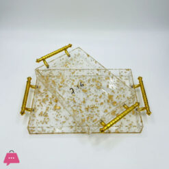 Acrylic Serving Tray Set With Modern And Distinctive Design