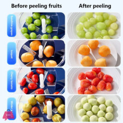 Automatic Electric Fruit Vegetable Peeler Machine For Home Kitchen Commercial Use Rechargeable Portable Grape Tomato Peeler Tool