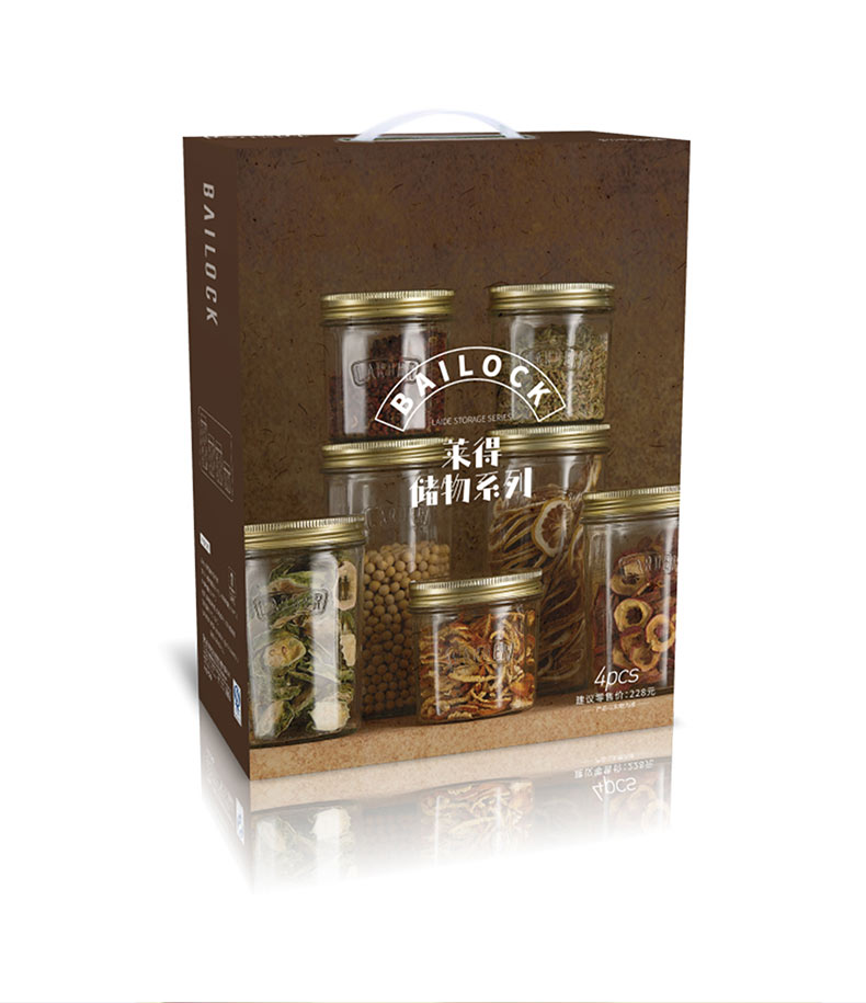 Bailu Leide Storage Jar 4-Piece Set 30 Bailu Leide Storage Jar 4-Piece Set