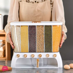 Beans Grain Sealed Storage Box Kitchen Storage Food Containers Rice Bucket Cereal Dispenser