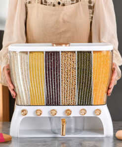 Beans Grain Sealed Storage Box Kitchen Storage Food Containers Rice Bucket Cereal Dispenser