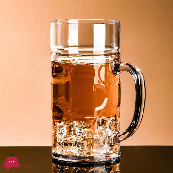 Beer Mug Made Of Glass For Bar Party Cold Drink Milk Shakes And Juices Glass 6 Beer Mug Made Of Glass For Bar Party Cold Drink Milk Shakes And Juices Glass - Image 4