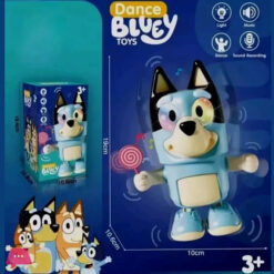 Bluey Action Figure Dance Super Hero Robot Toy Dancing Music Lights Kids Toys
