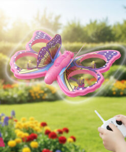 Butterfly RC Drone Four Axis  Aircraft Follow Me Feature Plane 360 Rolling Light Stunt Sparkling  Airplanes FB-01