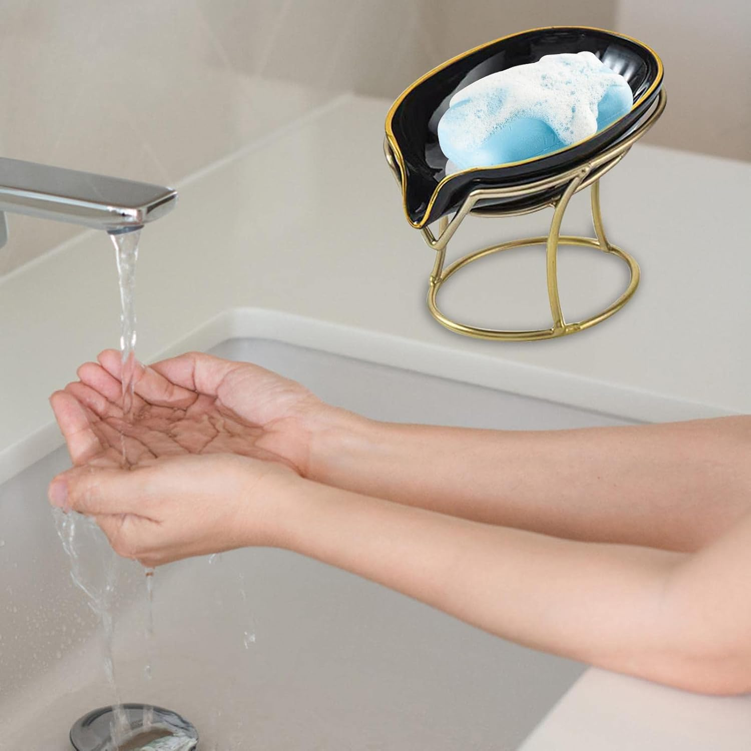 Ceramic Draining Soap Dish Shaped Bar Soap Dish Holder Soap Stand 5 Ceramic Draining Soap Dish Shaped Bar Soap Dish Holder Soap Stand