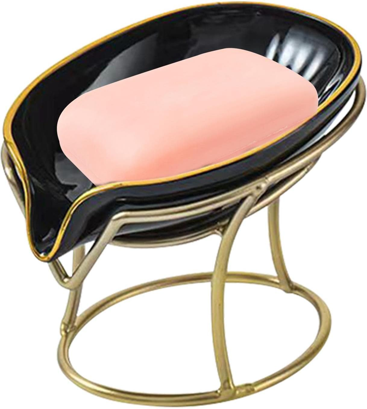 Ceramic Draining Soap Dish Shaped Bar Soap Dish Holder Soap Stand