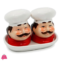 Chef Salt Shaker 2 Pieces With Stand