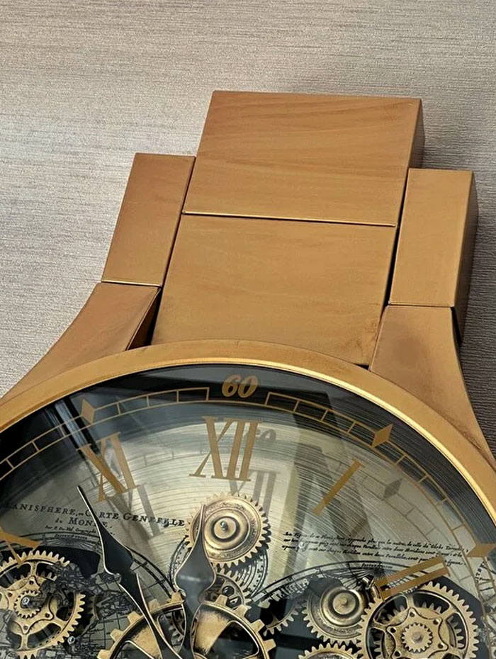 Chronoband Metal Gear Wall Clock 50X80 Cm 7 Chronoband Metal Gear Wall Clock 50X80 Cm