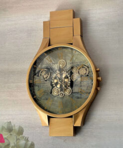 Chronoband Metal Gear Wall Clock 50x80 cm