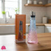 Colored Transparent Hammered Texture Carafe 1 Liter