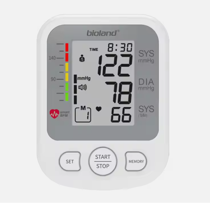 Digital Blood Pressure Monitor – Fully Automatic Upper Arm Bp Machine With Heart Rate Monitor &Amp; Voice Function, Portable Design