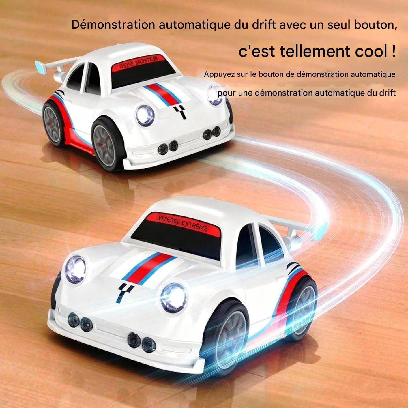 Drifting Rc Car For Kids 2.4Ghz Remote Control Racing Car With Lights, Sound Effects, Follow &Amp; Escape Modes 8 Drifting Rc Car For Kids 2.4Ghz Remote Control Racing Car With Lights, Sound Effects, Follow &Amp; Escape Modes