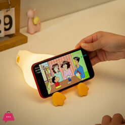 Duck Rechargeable Led Night Light Pat Silicone Lamp Bedside Cartoon Cute Nightlights For Home Room Decor