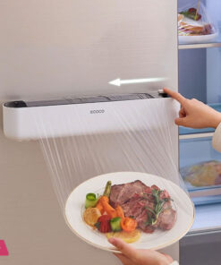 ECOCO Kitchen Disposable Plastic Wrap Foil Cling Film Wrap Dispenser