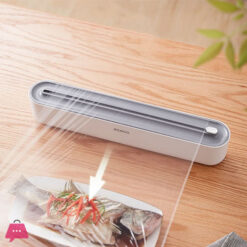 Ecoco Kitchen Disposable Plastic Wrap Foil Cling Film Wrap Dispenser