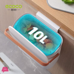 Ecoco Kitchen Trash Can Wall Mounted Trash Bin With Lid