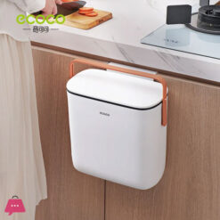 ECOCO Kitchen Trash Can Wall Mounted Trash Bin With Lid