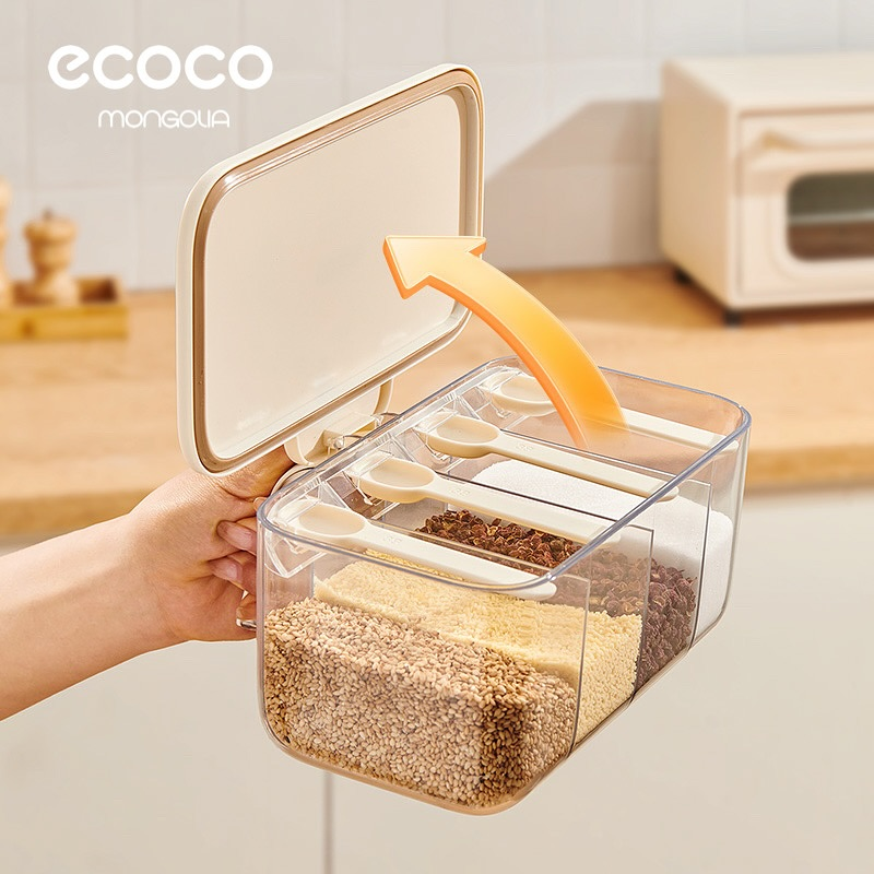 Ecoco Spice Jar 4 In 1 Spice Organizer 5 Ecoco Spice Jar 4 In 1 Spice Organizer
