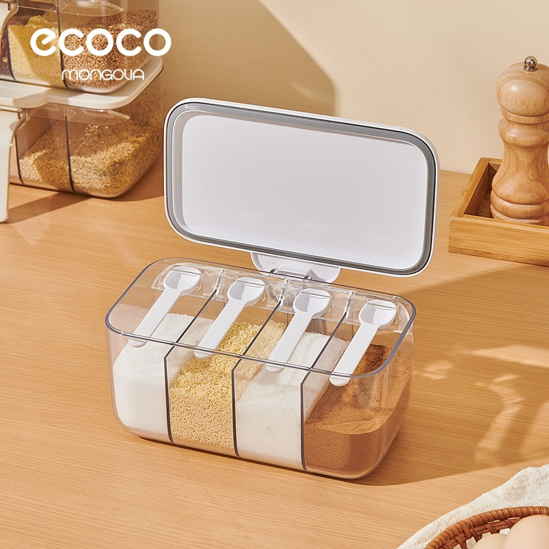 Ecoco Spice Jar 4 In 1 Spice Organizer