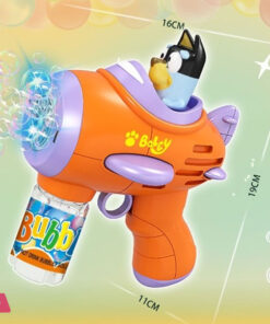 Electric Bubble Gun Toy With Soft Lighting Kuromi , Bluey , Stitch - Image 3