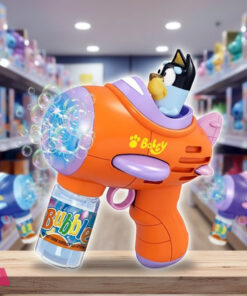 Electric Bubble Gun Toy with Soft Lighting kuromi , Bluey , Stitch